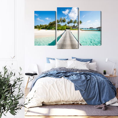 Ljuddämpande tavla - View of the tropical island