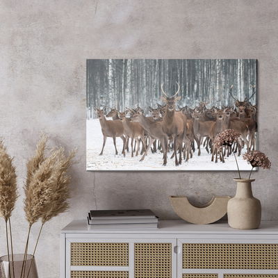 Ljuddämpande tavla - Deer among the hinds