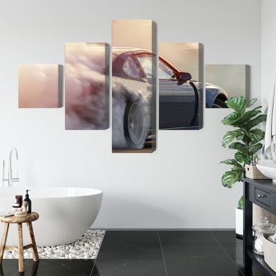 Ljuddämpande tavla - Sports car in a cloud