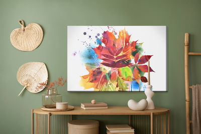 Ljuddämpande tavla - Colorful autumn leaves
