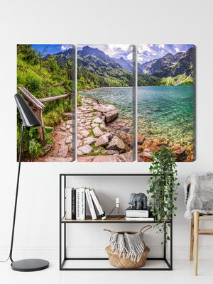 Ljuddämpande tavla - 3d view of the lake