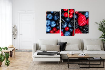 Ljuddämpande tavla - Forest fruits on a macro