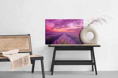 Ljuddämpande tavla - Lavender blooming field