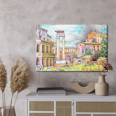 Ljuddämpande tavla - Colors of Rome