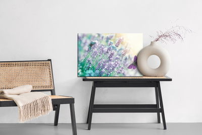 Ljuddämpande tavla - Lavender and butterflies