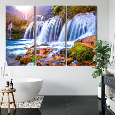 Ljuddämpande tavla - Jiulong waterfall in luoping