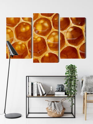 Ljuddämpande tavla - Honeycomb in macro scale