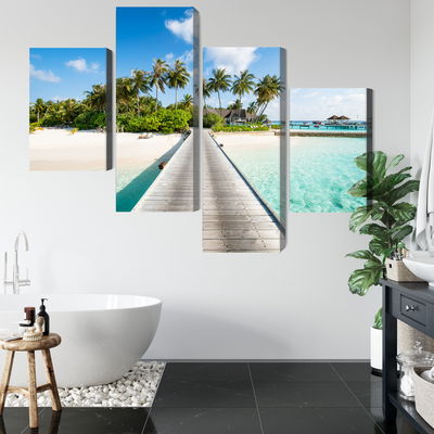 Ljuddämpande tavla - View of the tropical island