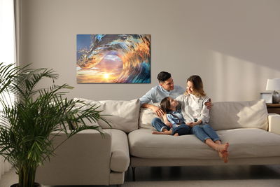 Ljuddämpande tavla - Sea wave