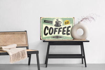 Ljuddämpande tavla - Vintage style cafe sign