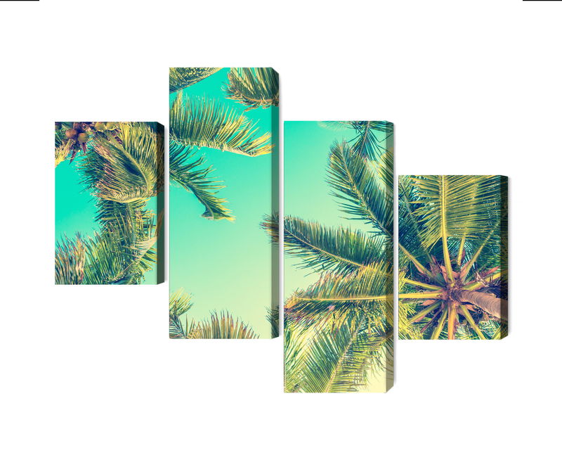 Ljuddämpande tavla - Bottom view of the palm trees