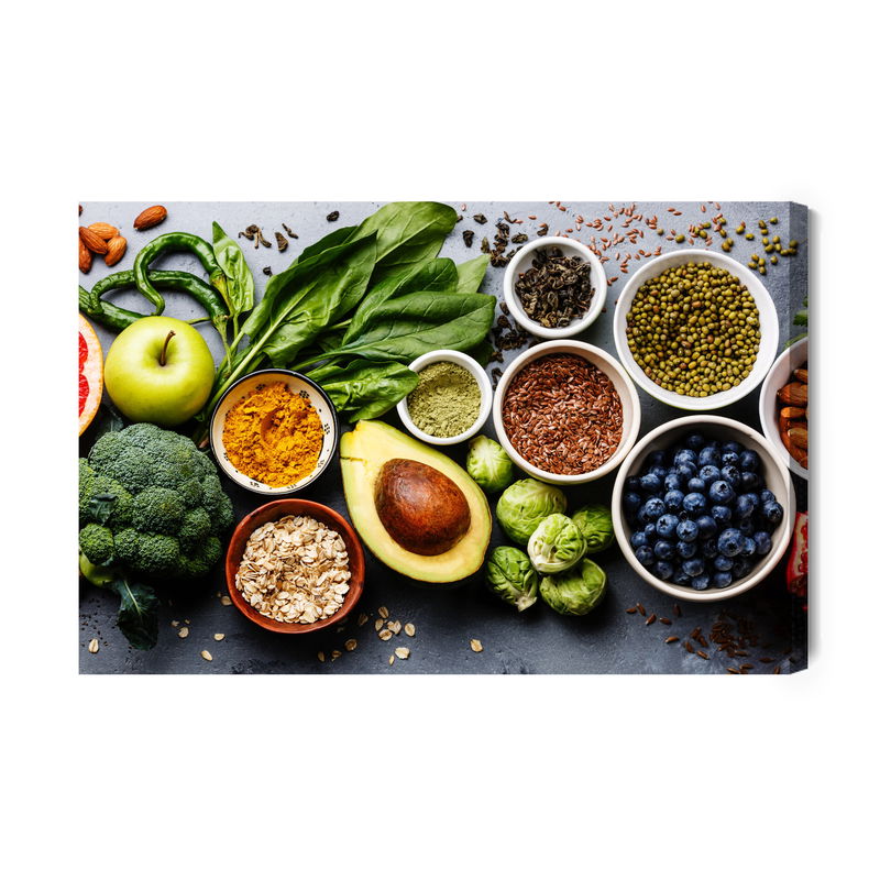 Ljuddämpande tavla - Vegetables with fruit