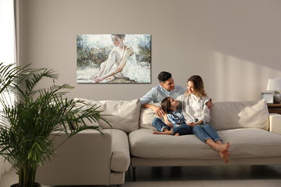 Ljuddämpande tavla - Ballerina before the show