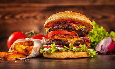 Ljuddämpande tavla - Homemade hamburger