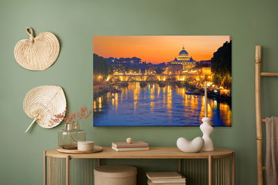 Ljuddämpande tavla - St. angel in Rome at evening
