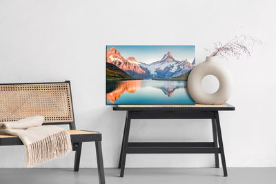 Ljuddämpande tavla - Lake in the swiss alps