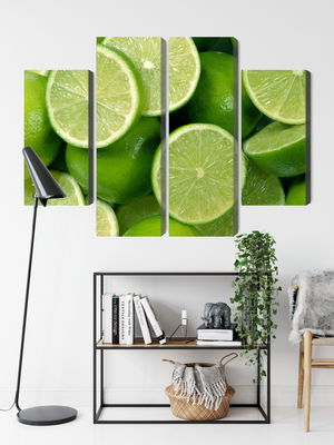 Ljuddämpande tavla - Lime halves