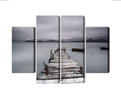 Ljuddämpande tavla - Misty lake