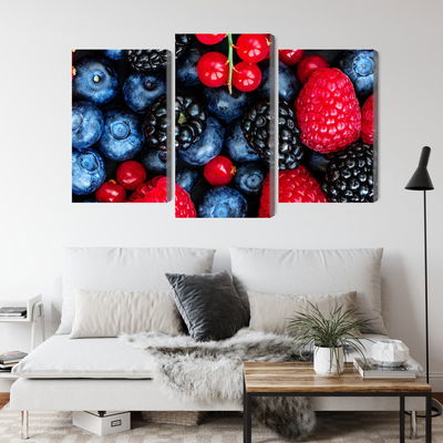 Ljuddämpande tavla - Forest fruits on a macro