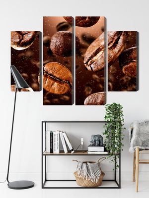 Ljuddämpande tavla - Brown coffee beans