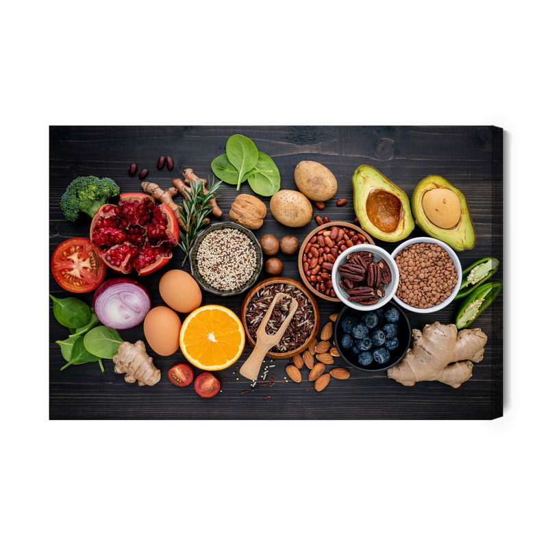 Ljuddämpande tavla - Vegetables, treats and spices