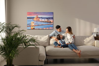 Ljuddämpande tavla - Bridge at night