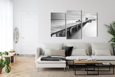 Ljuddämpande tavla - Wooden pier