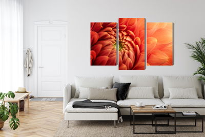 Ljuddämpande tavla - Orange chrysanthemum