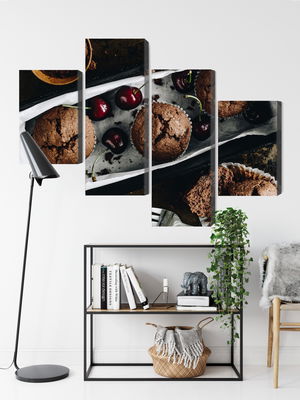 Ljuddämpande tavla - Muffins with cherries