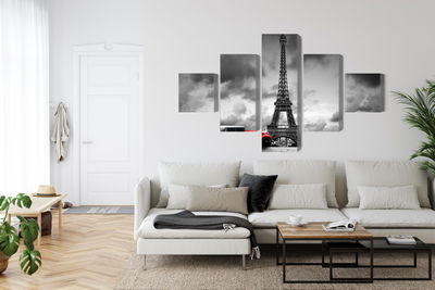 Ljuddämpande tavla - Black and white view