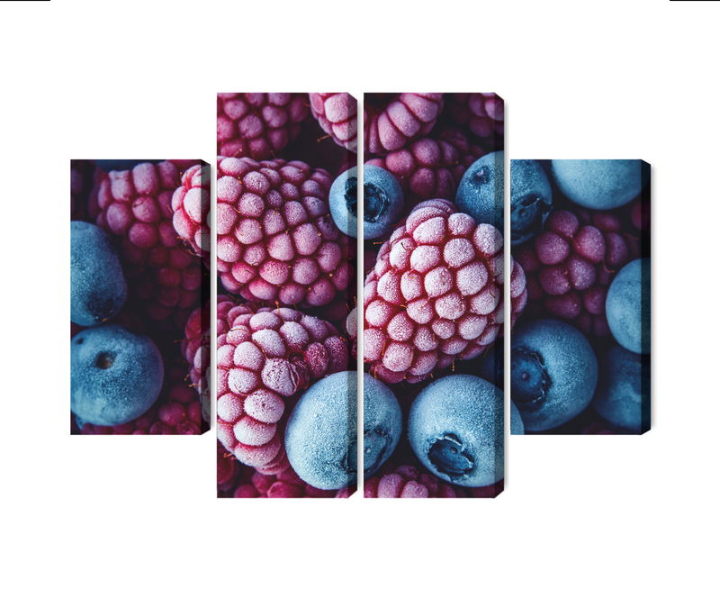 Ljuddämpande tavla - Frozen blueberries