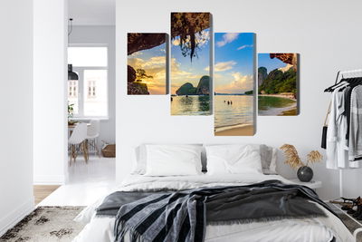 Ljuddämpande tavla - Sunset on a beach in thailand