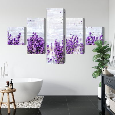 Ljuddämpande tavla - Lavender flowers on a rustic