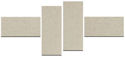 Ljudabsorbent till vägg - Wall 4-parts three