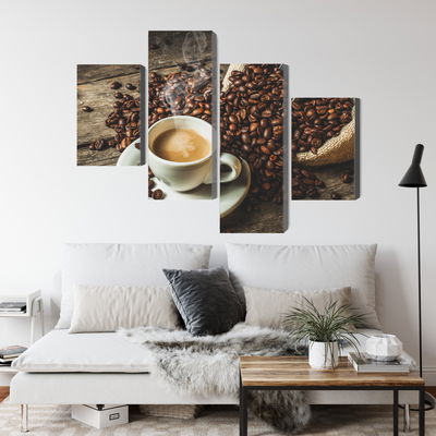 Ljuddämpande tavla - A cup of hot coffee