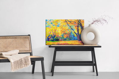 Ljuddämpande tavla - Autumn forest landscape