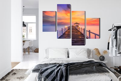 Ljuddämpande tavla - Sunset over the pier