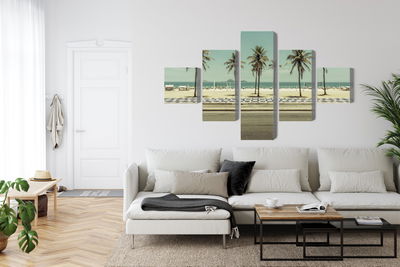 Ljuddämpande tavla - Palm trees on the ipanema