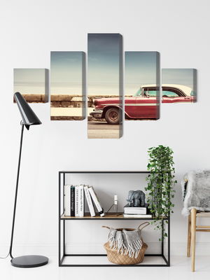 Ljuddämpande tavla - Old american retro car
