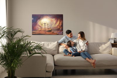 Ljuddämpande tavla - Jesus on the cross