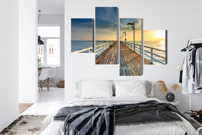 Ljuddämpande tavla - Wooden pier on the baltic sea