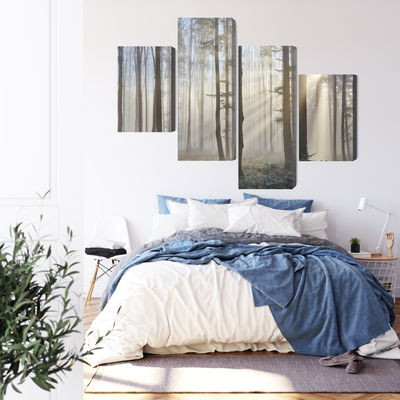 Ljuddämpande tavla - Sunrise in the woods