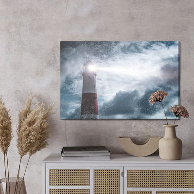 Ljuddämpande tavla - Sea of ​​snow and lighthouse