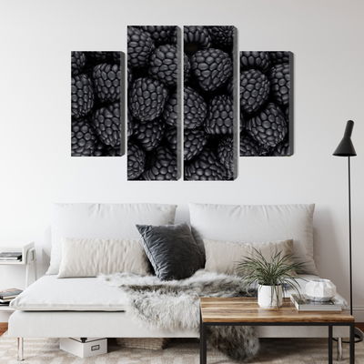 Ljuddämpande tavla - Blackberries on a macro scale