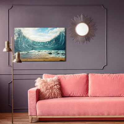Ljuddämpande tavla - Abstract sea