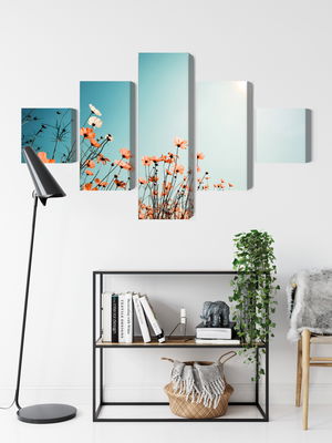 Ljuddämpande tavla - Field flowers in the sun