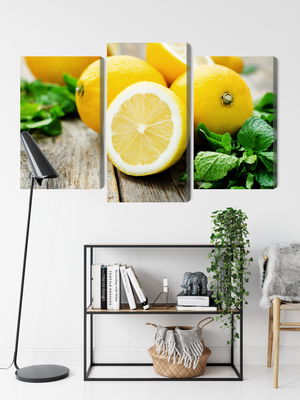 Ljuddämpande tavla - Lemon with mint