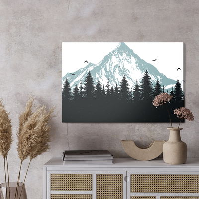 Ljuddämpande tavla - Forest at the foot