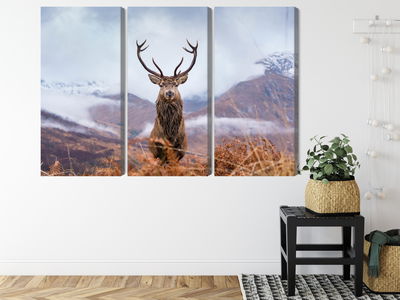 Ljuddämpande tavla - A deer on a background