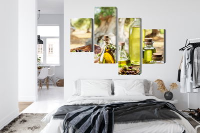 Ljuddämpande tavla - Oil bottles